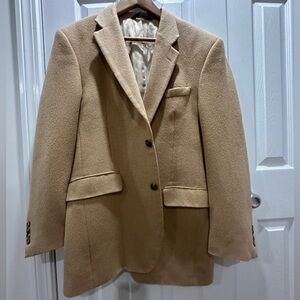 Jos. A. Bank 100% Camel Hair Blazer Men's Tan Sport Coat Classic Fit